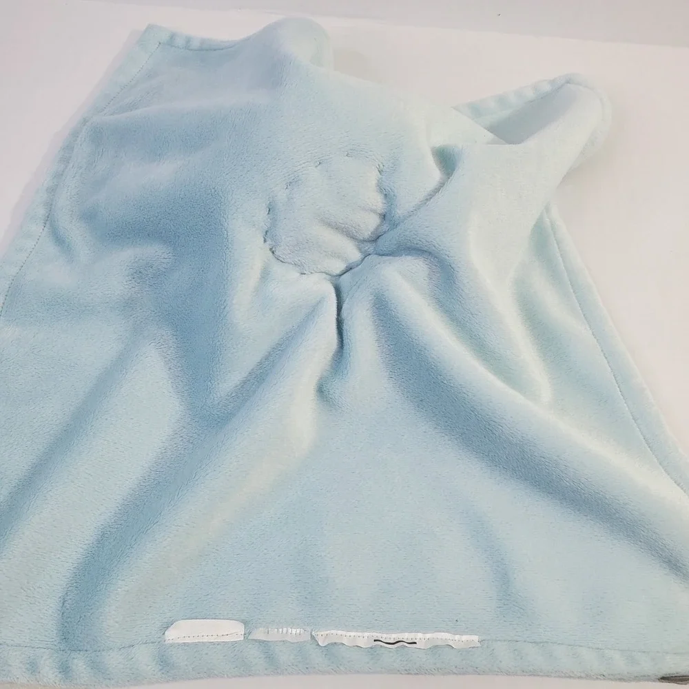 Gerber Modern Moments Baby Blue Plush Raccoon Mushrooms Security Blanket Lovey